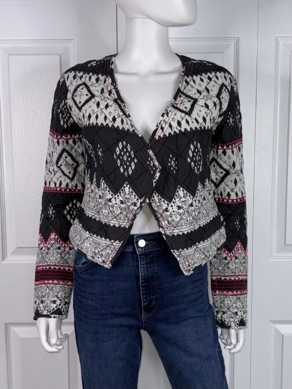BILLABONG women's quilted blazer medium